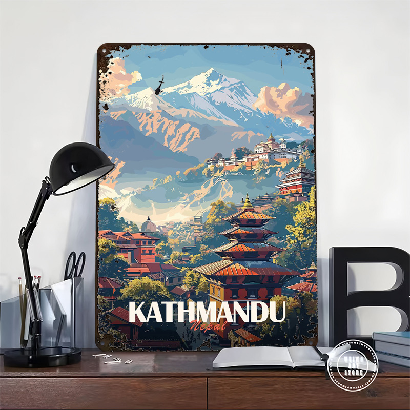 Kathmandu Nepal Cityscape Prin - Home Decor Kathmandu 리뷰 및 가격