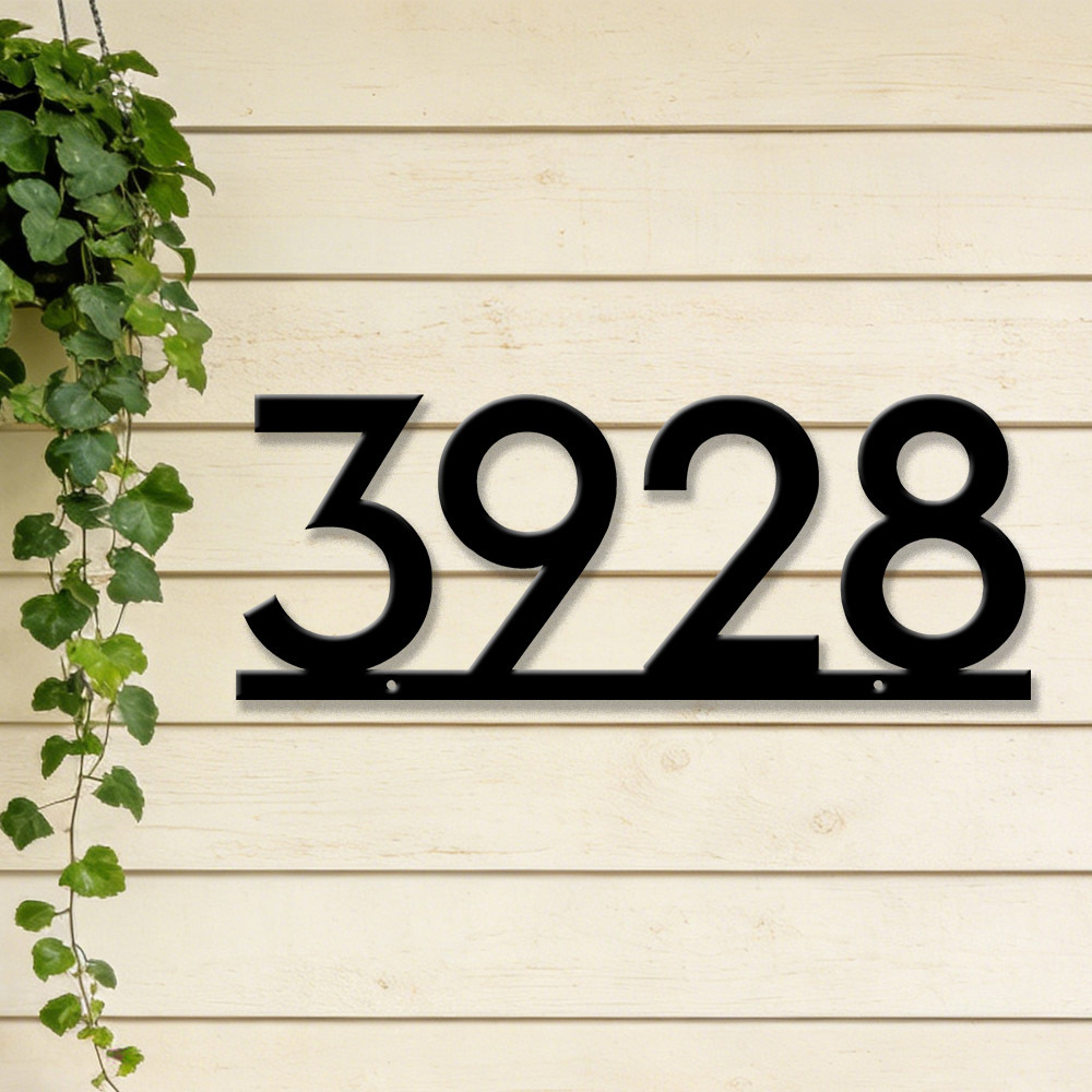 Custom Metal House Number Sign - Home Decor Nearby 리뷰 및 가격
