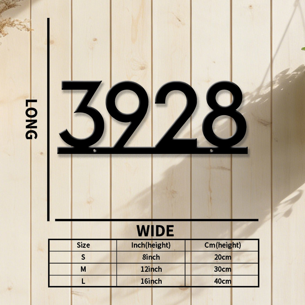 Custom Metal House Number Sign - Home Decor Nearby 리뷰 및 가격