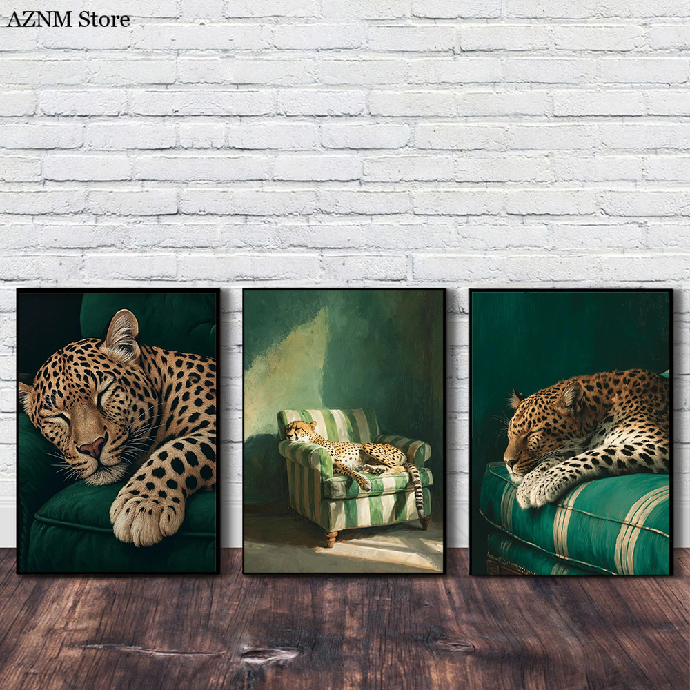 Trendy Cheetah Art Print Poste - Home Decor Sofa 리뷰 및 가격