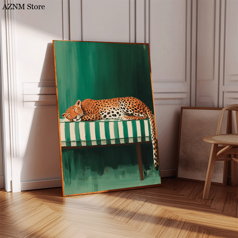 Trendy Cheetah Art Print Poste - Home Decor Sofa 리뷰 및 가격