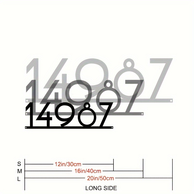 Custom Metal Address Number Si - Home Decor Nearby 리뷰 및 가격