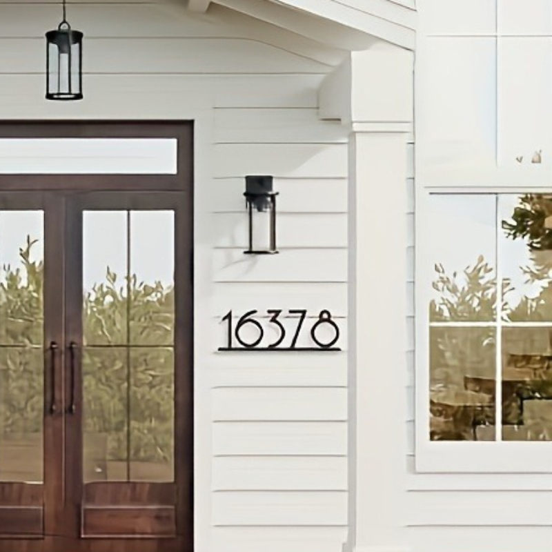 Custom Metal Address Number Si - Home Decor Nearby 리뷰 및 가격