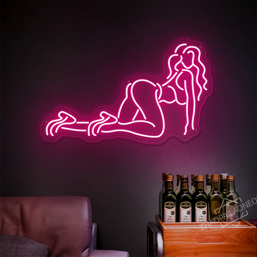 Sexy Lady Body Pink LED Neon L - Home Decor Nearby 리뷰 및 가격