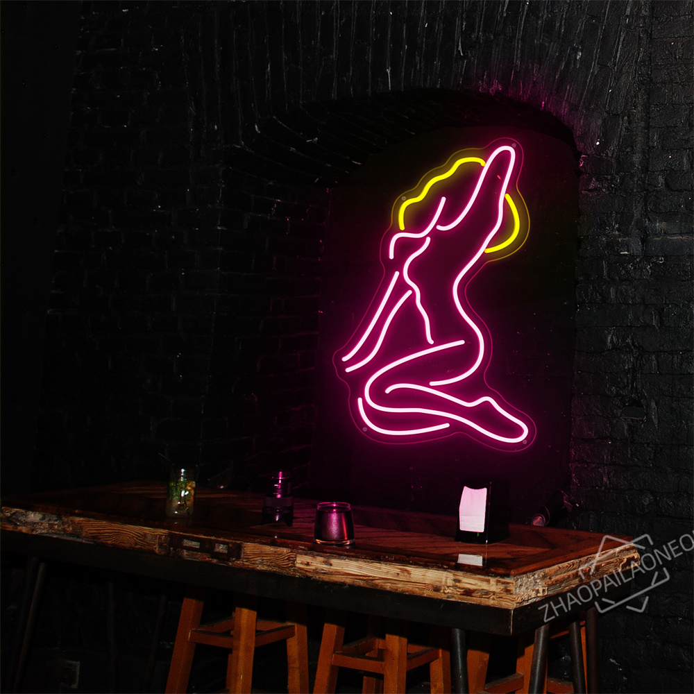 Sexy Lady Body Pink LED Neon L - Home Decor Nearby 리뷰 및 가격