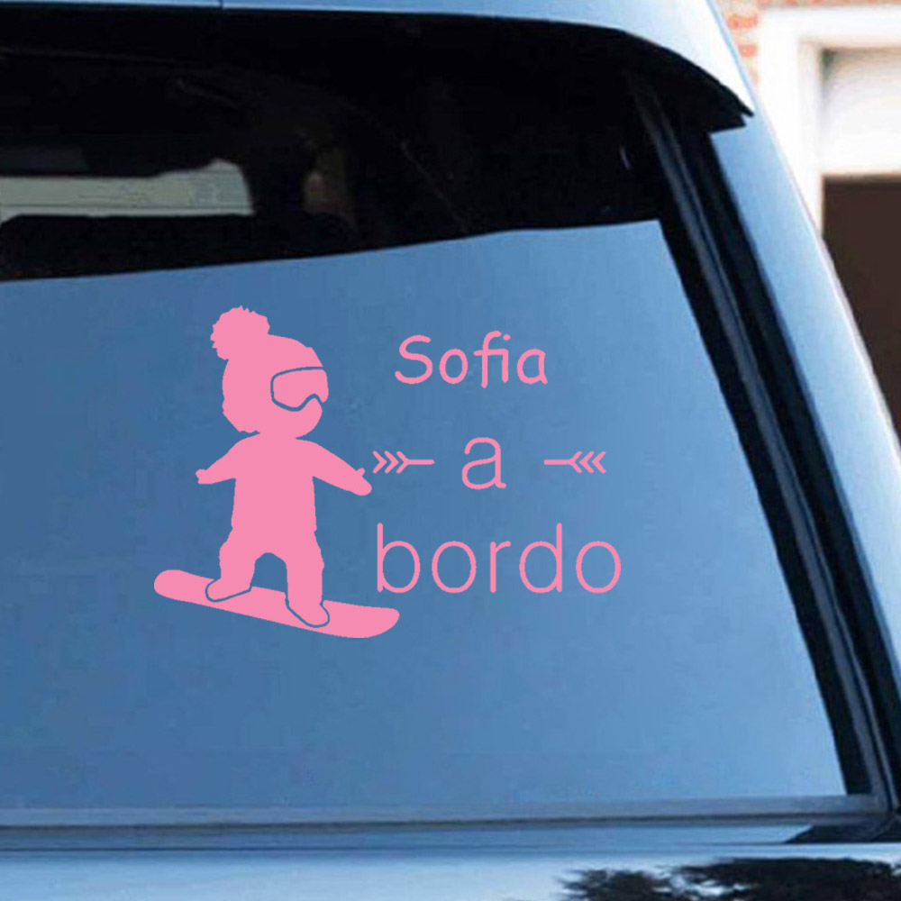 1pc Vinyl baby a bordo colorfu - Home Decor Company 리뷰 및 가격