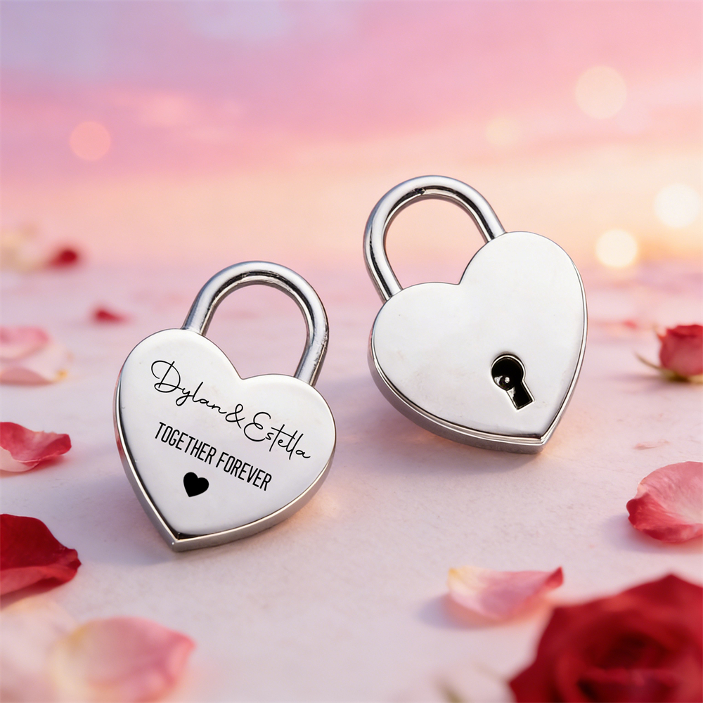 Custom Name Heart-Shaped Padlo - Home Decor Happy 리뷰 및 가격