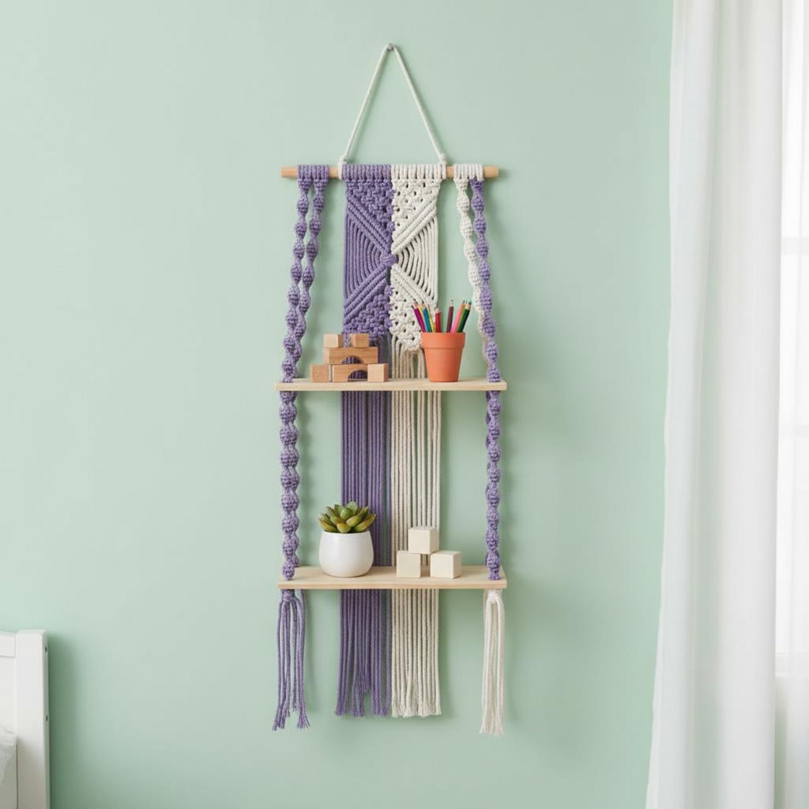 Boho Wall Hanging Shelf Handma - Macrame Wall Hanging 리뷰 및 가격