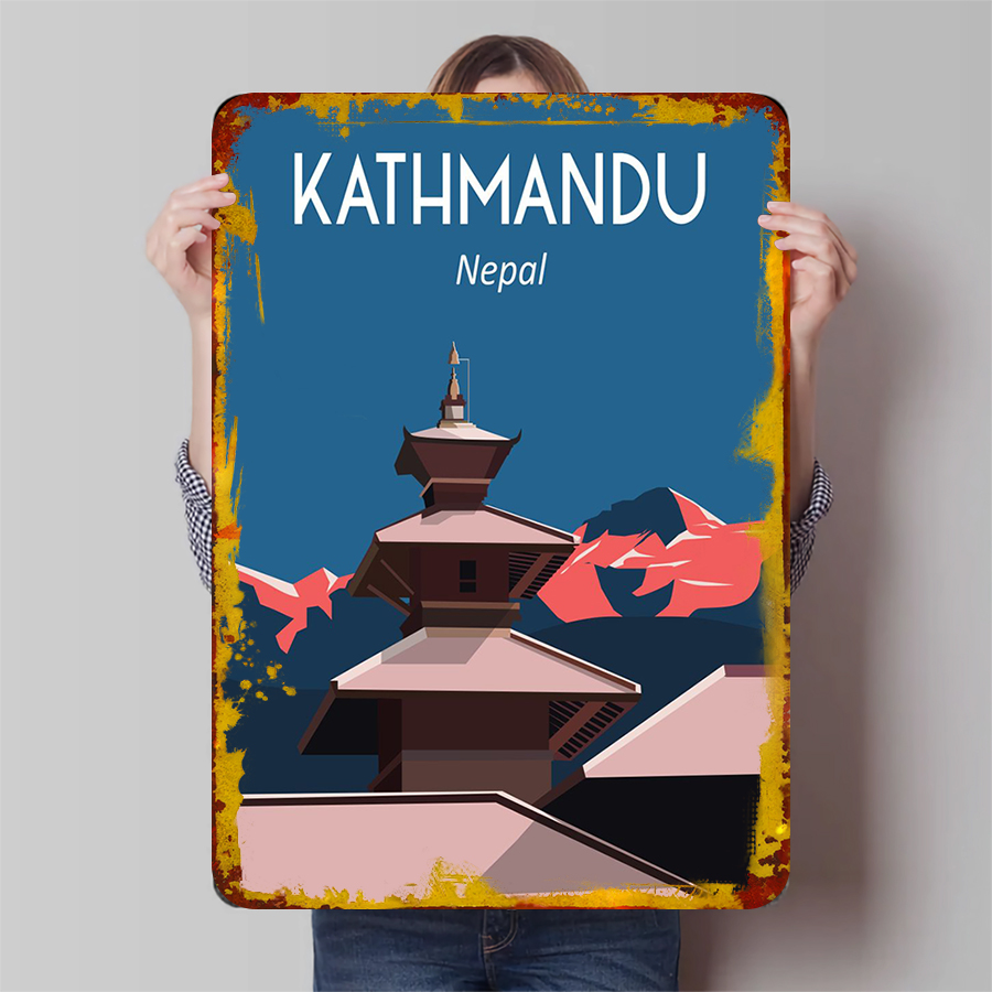 Kathmandu Nepal Vintage Metal  - Home Decor Kathmandu 리뷰 및 가격