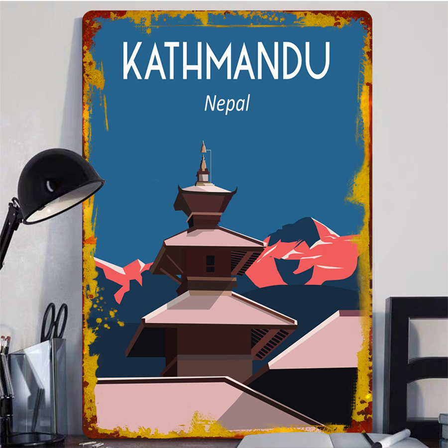Kathmandu Nepal Vintage Metal  - Home Decor Kathmandu 리뷰 및 가격