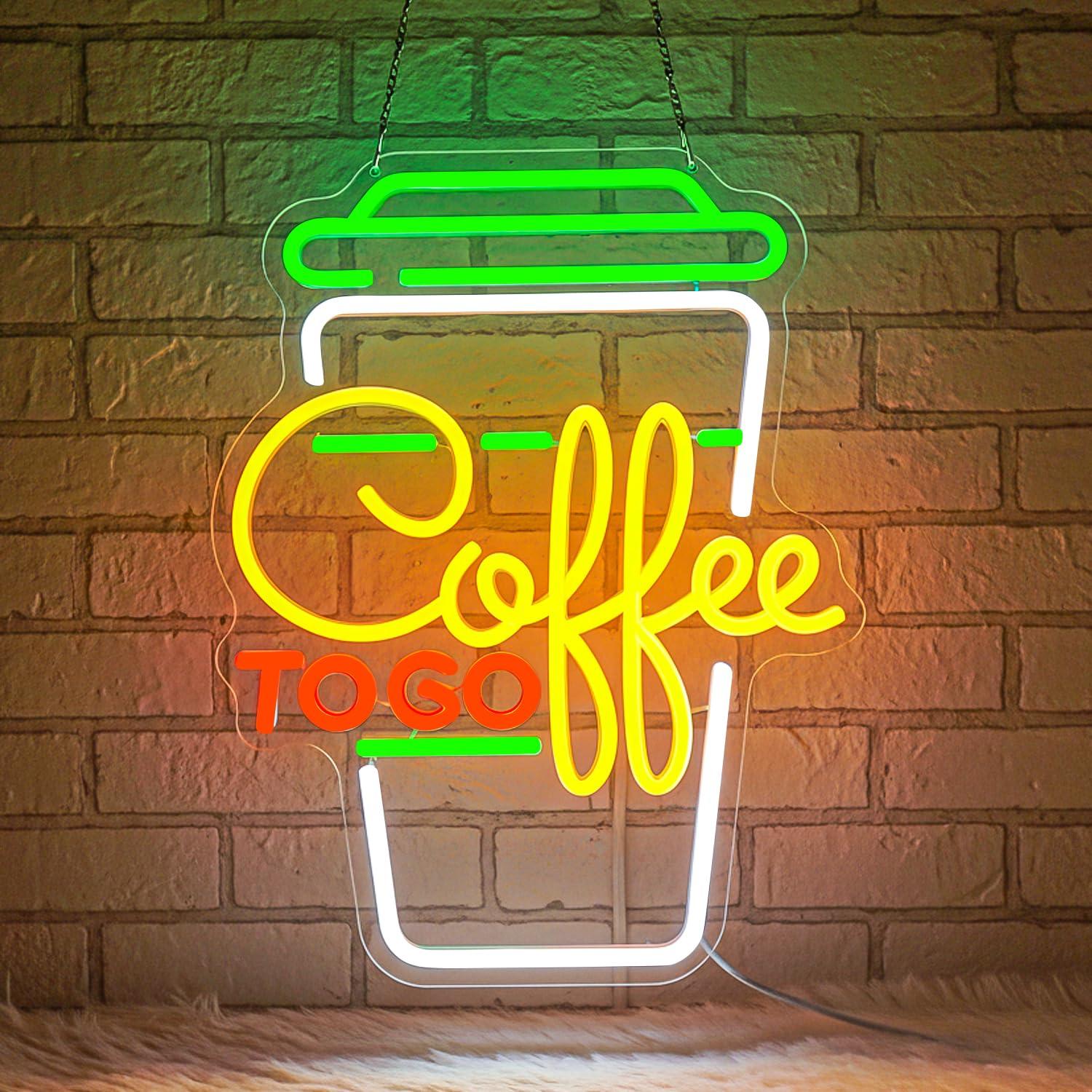 Coffee Neon Sign USB Dimmable  - Home Decor Lighting 리뷰 및 가격