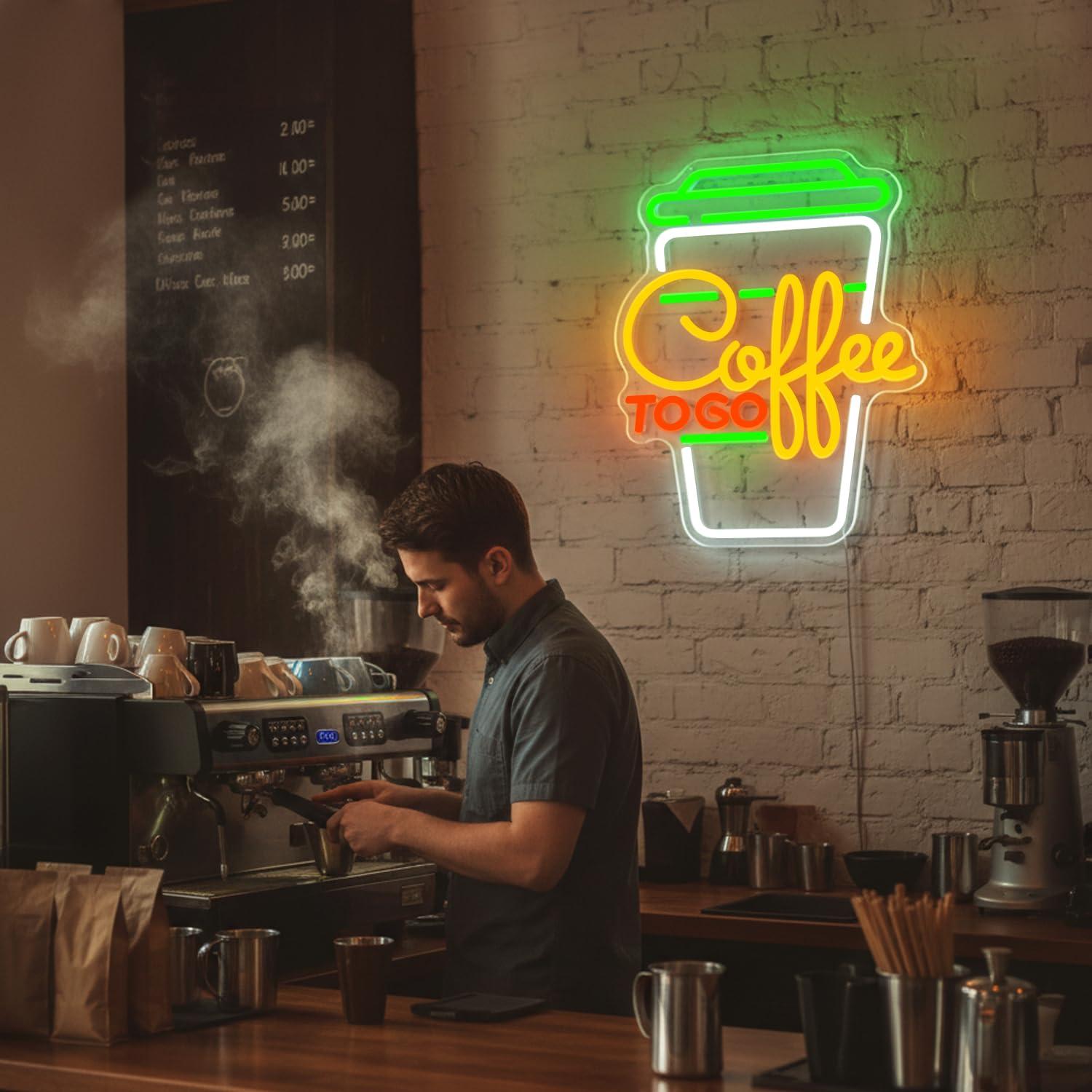 Coffee Neon Sign USB Dimmable  - Home Decor Lighting 리뷰 및 가격