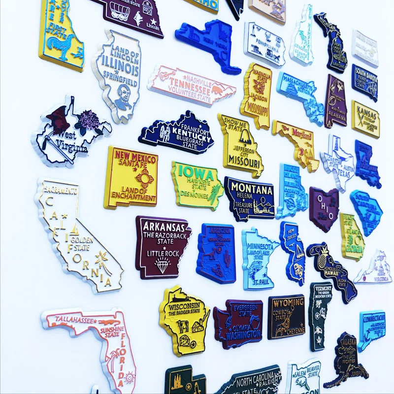 U.S. States Refrigerator Magne - Home Decor Usa 리뷰 및 가격