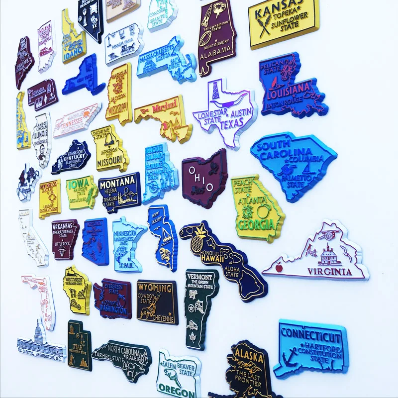 U.S. States Refrigerator Magne - Home Decor Usa 리뷰 및 가격