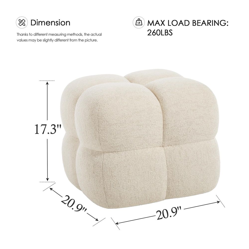 Square Pouf Ottomans Footstool - Home Decor Sofa 리뷰 및 가격