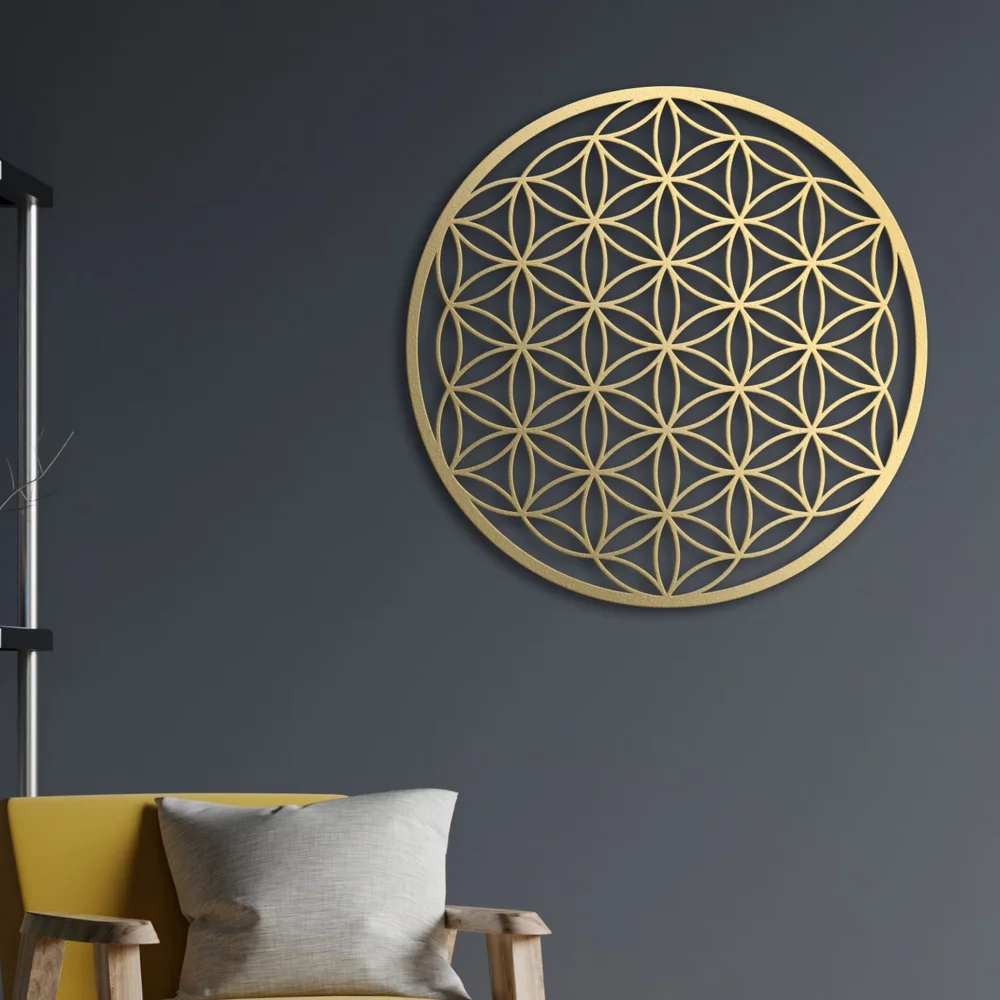 Flower of Life Metal Wall Art  - Home Decor Sofa 리뷰 및 가격