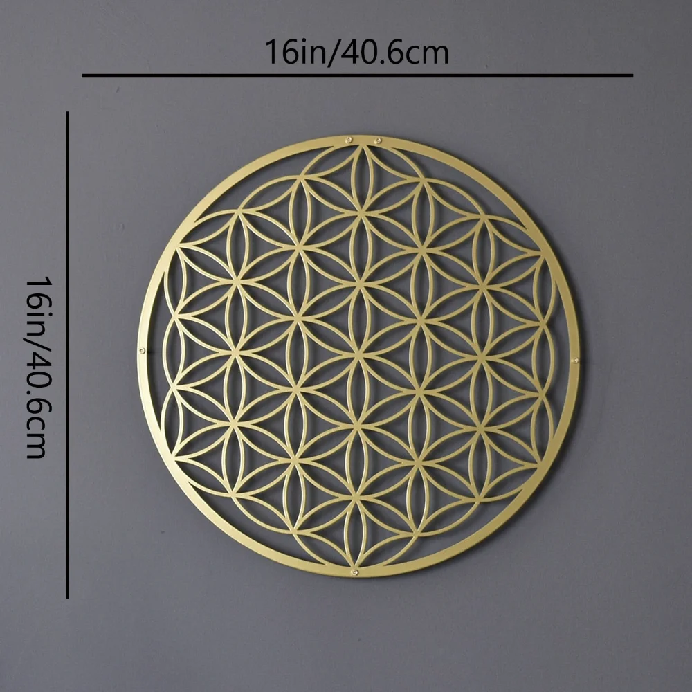 Flower of Life Metal Wall Art  - Home Decor Sofa 리뷰 및 가격