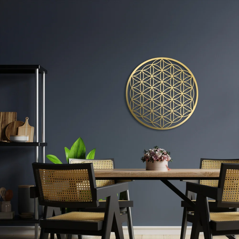 Flower of Life Metal Wall Art  - Home Decor Sofa 리뷰 및 가격