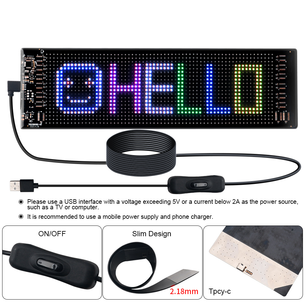 LED Matrix Pixel Panel Scrolli - Home Decor Lighting 리뷰 및 가격
