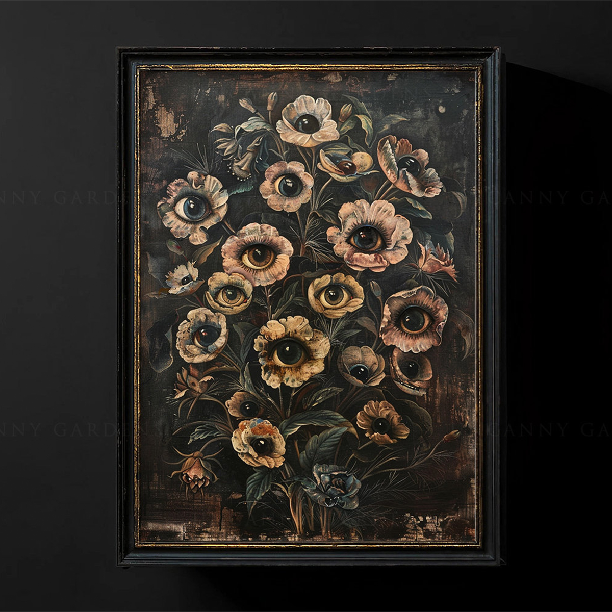Victorian Gothic Floral Evil E - Victory Home Decor 리뷰 및 가격