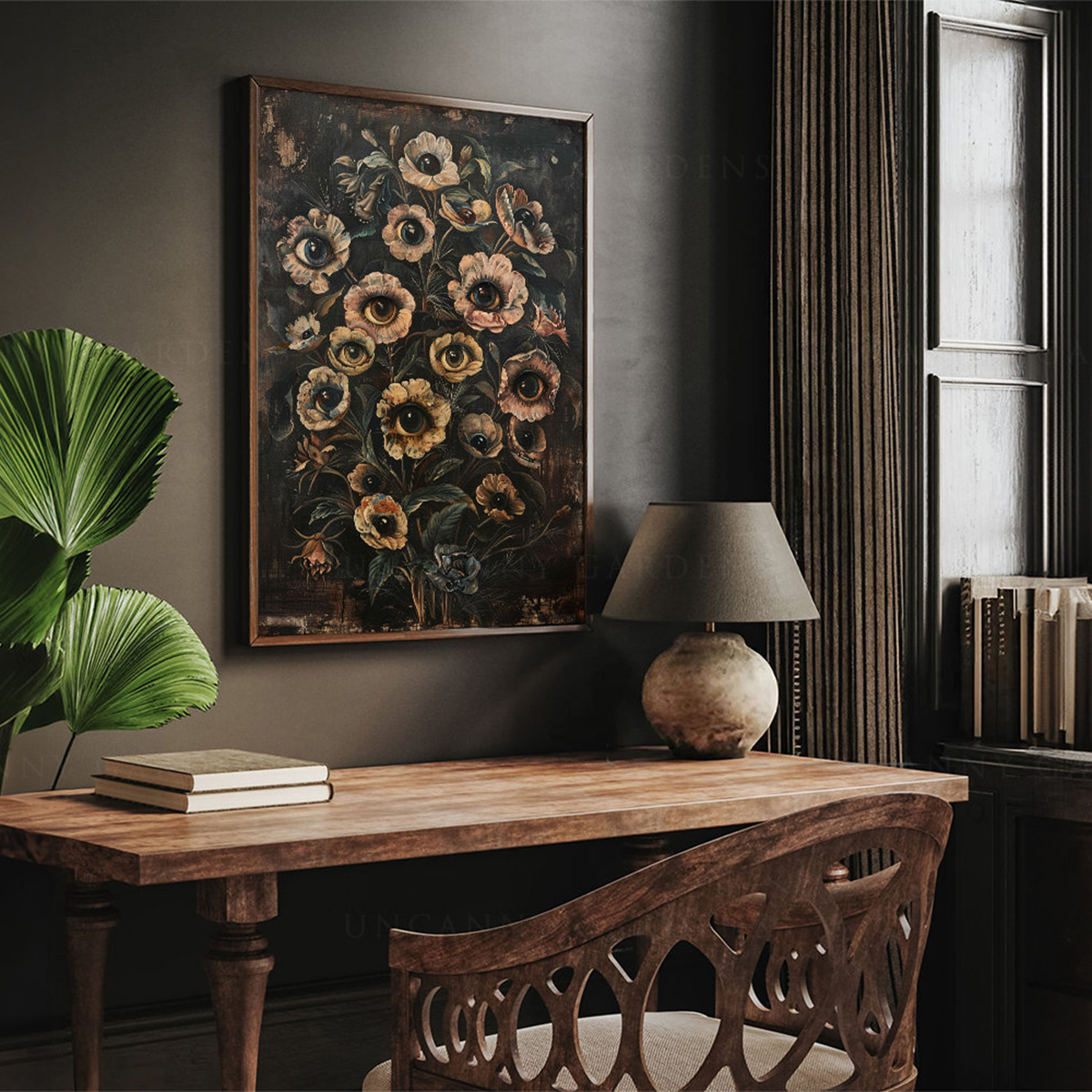 Victorian Gothic Floral Evil E - Victory Home Decor 리뷰 및 가격
