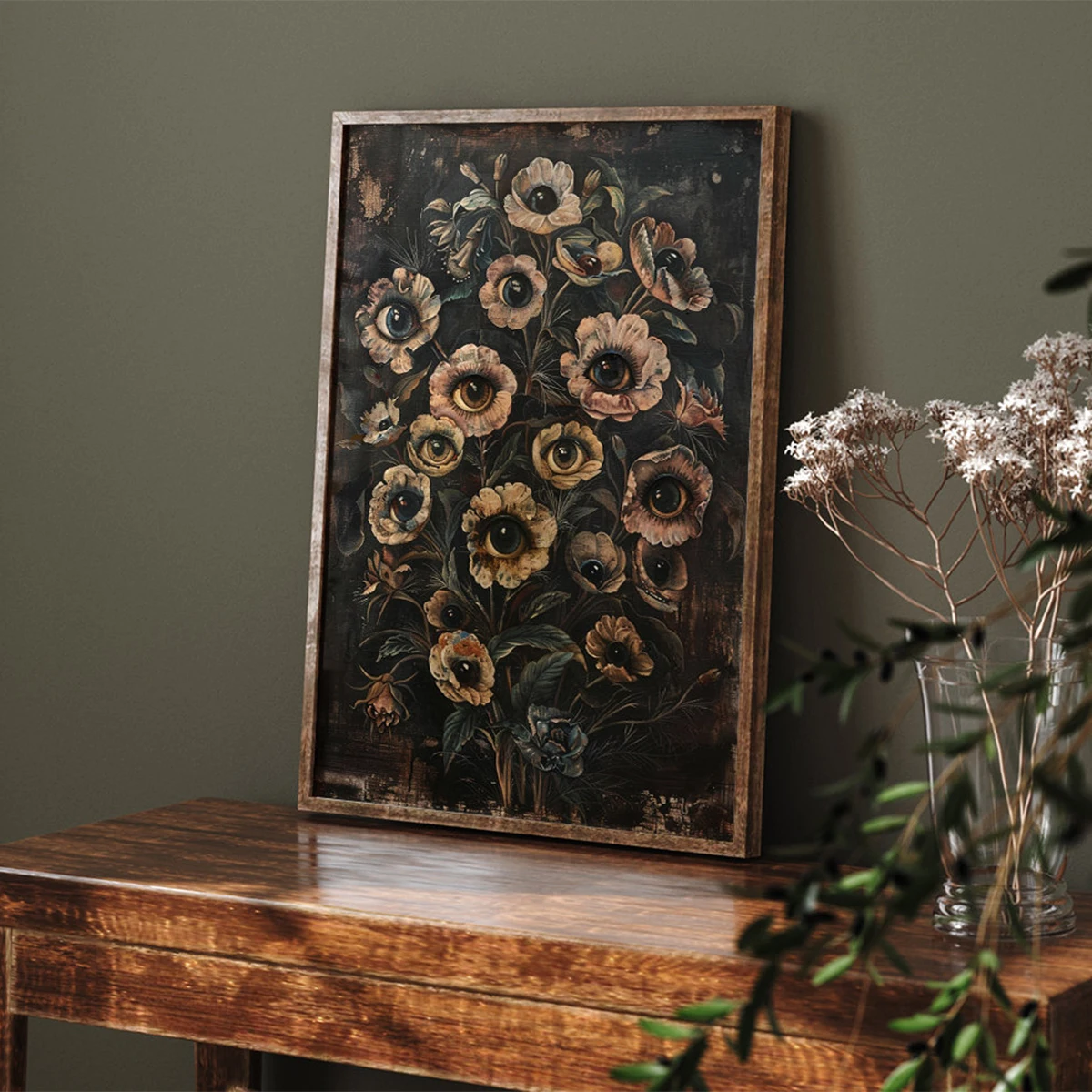 Victorian Gothic Floral Evil E - Victory Home Decor 리뷰 및 가격