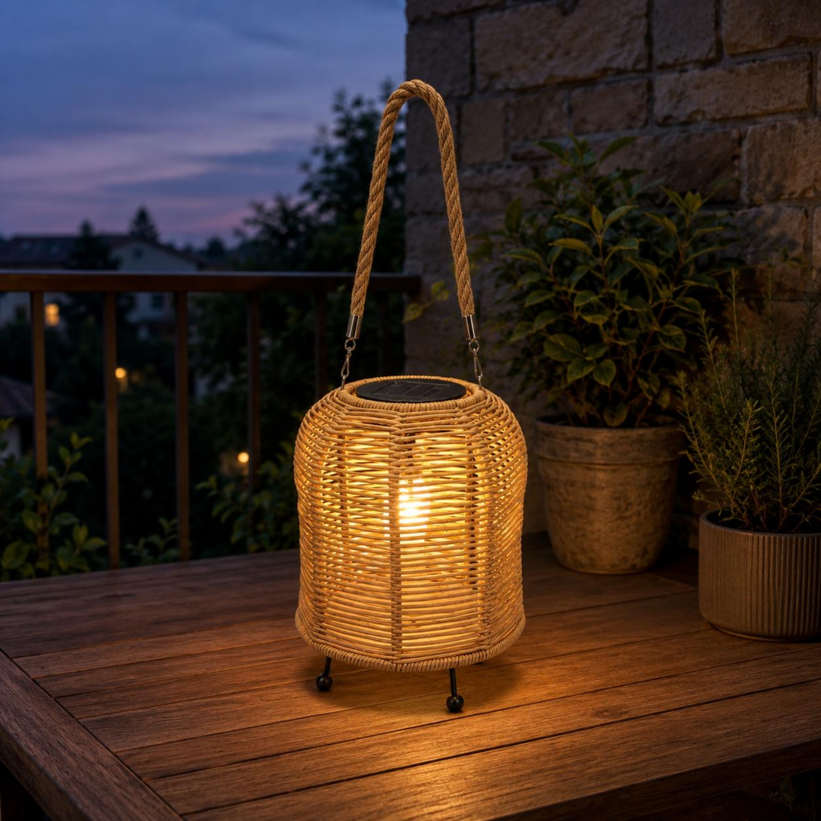 Handwoven Solar Lantern Warm L - Home Decor Lighting 리뷰 및 가격