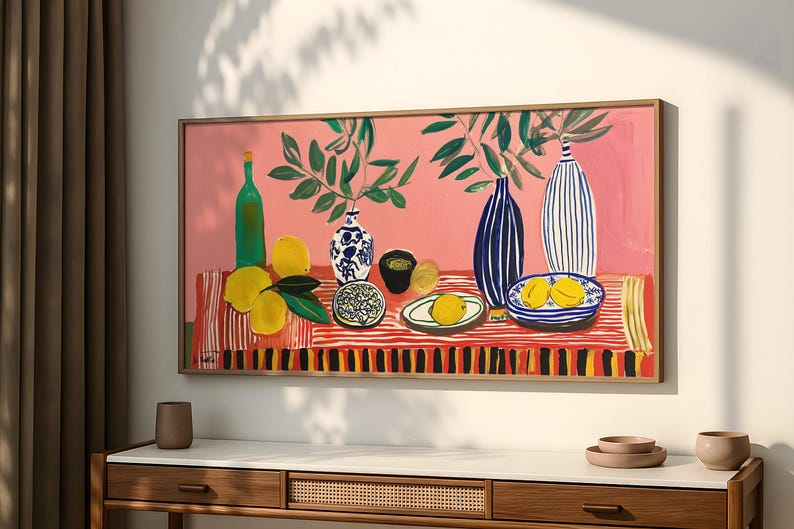 Mediterranean Lemon Kitchen Ca - Home Decor Vase With Flowers 리뷰 및 가격