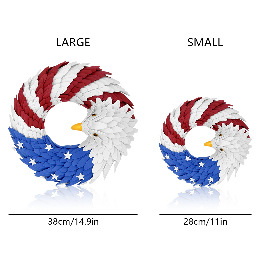 Patriotic Bald Eagle Door Wrea - Home Decor Usa 리뷰 및 가격