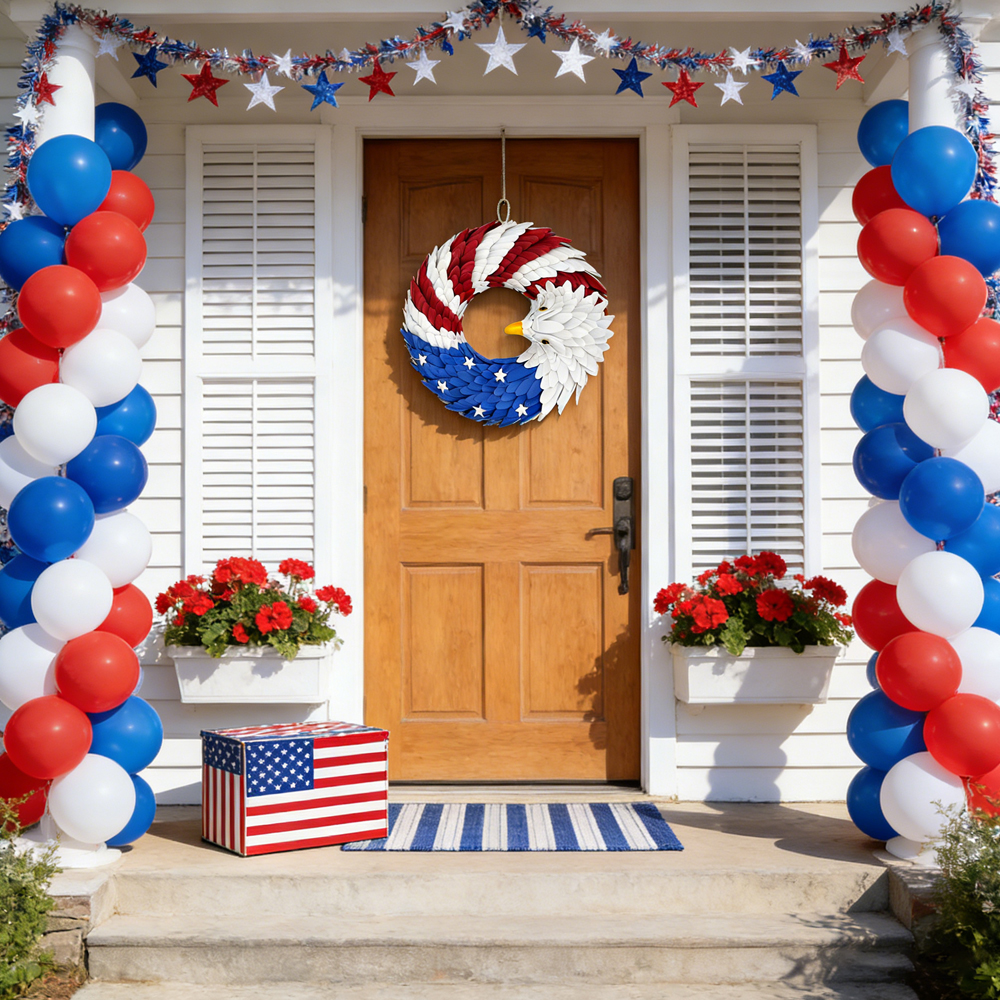 Patriotic Bald Eagle Door Wrea - Home Decor Usa 리뷰 및 가격