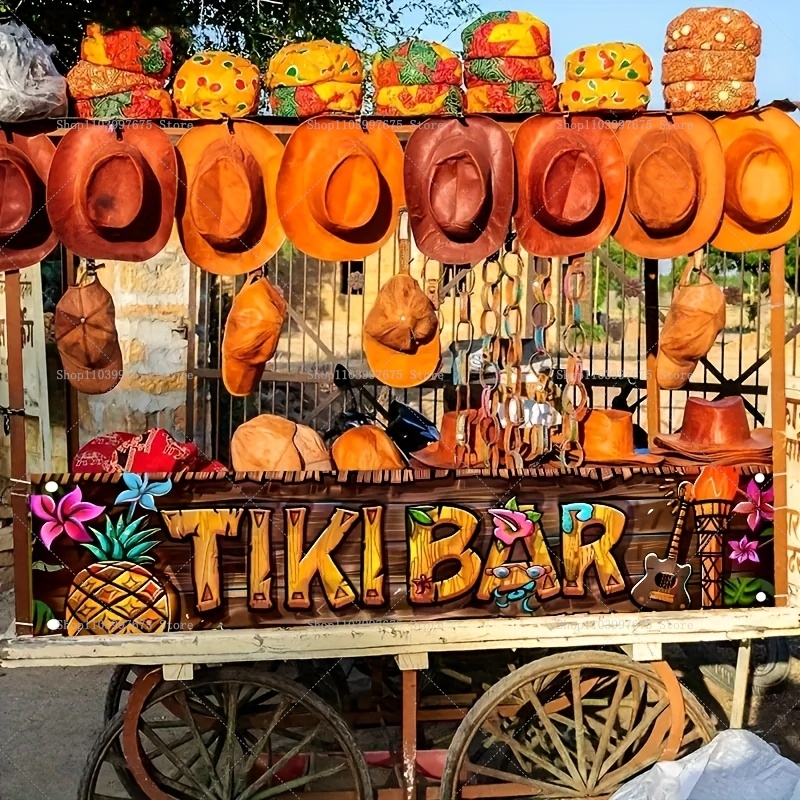 Tiki Bar Banner Tropical Hawai - Home Decor Nearby 리뷰 및 가격