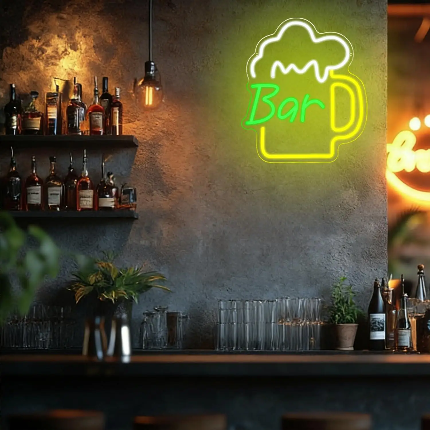 Beer Bar Neon Sign USB Dimmabl - Home Decor Lighting 리뷰 및 가격