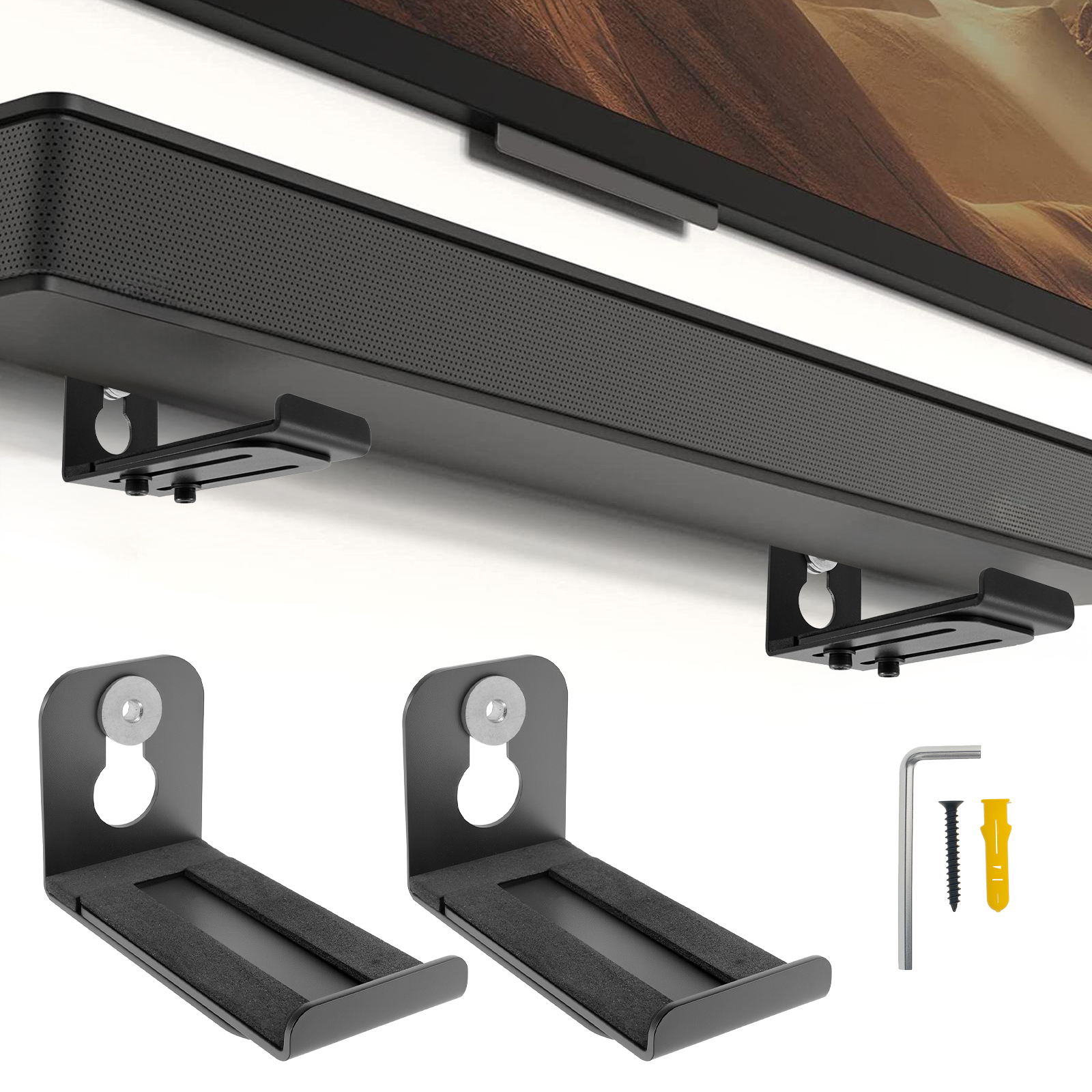 2Pcs Soundbar Speaker Stands W - Floating Shelves 리뷰 및 가격