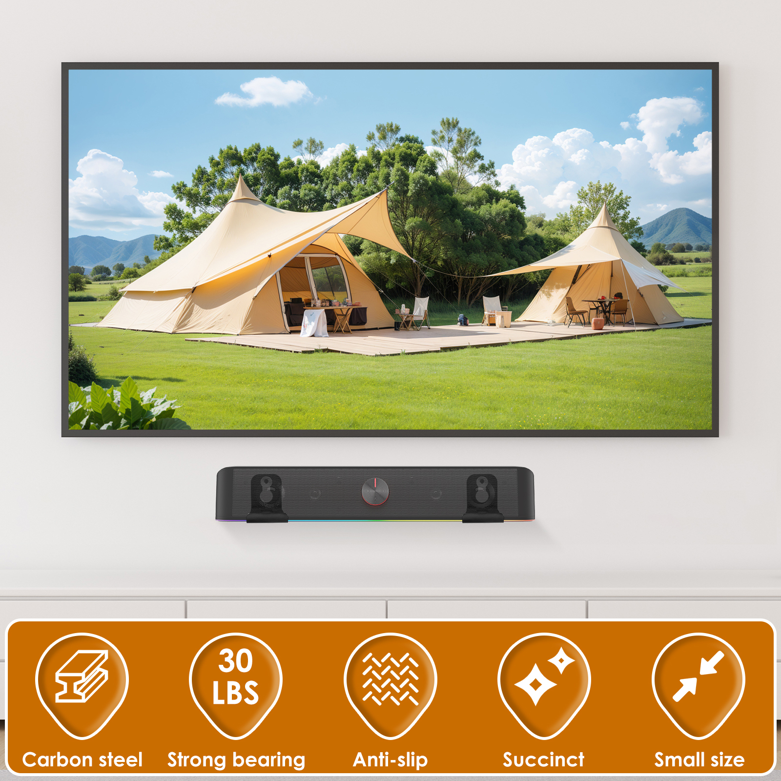 2Pcs Soundbar Speaker Stands W - Floating Shelves 리뷰 및 가격