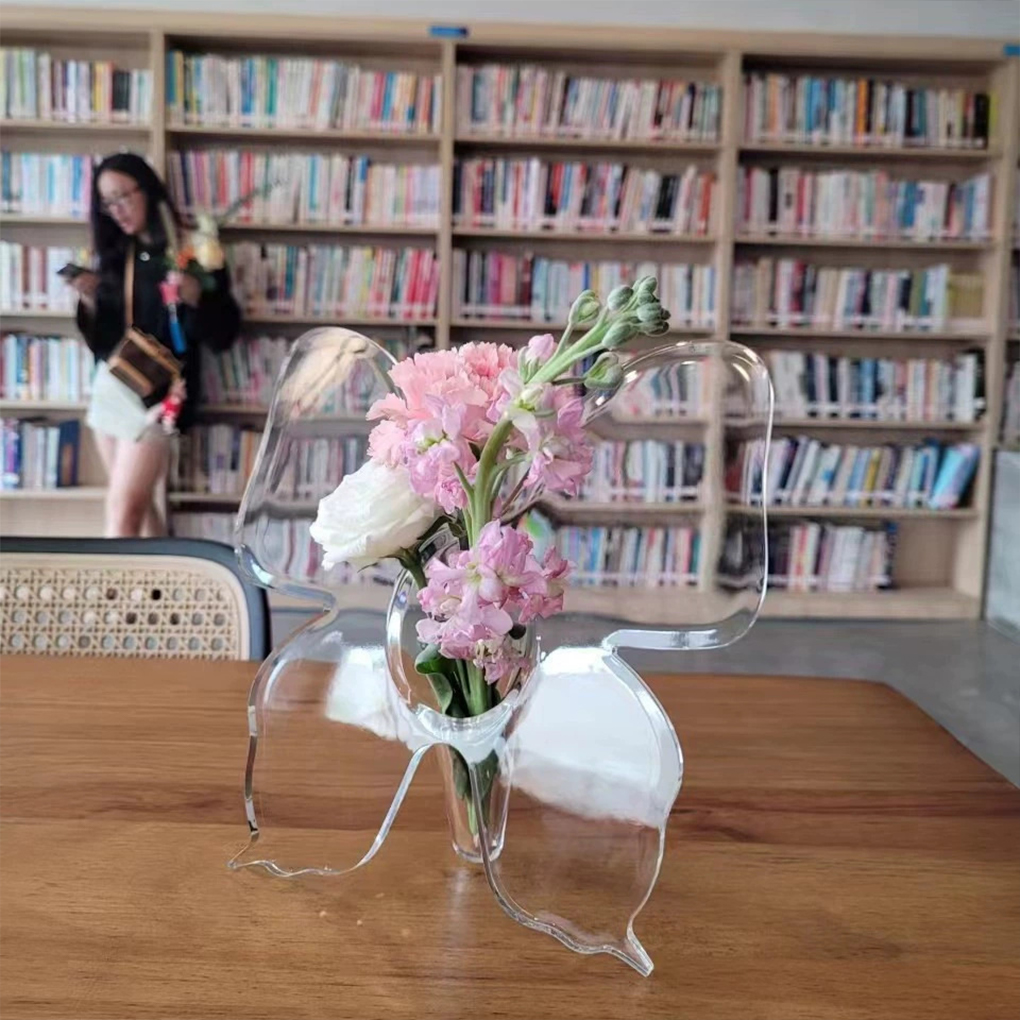 Transparent Butterfly Acrylic  - Home Decor Vase With Flowers 리뷰 및 가격