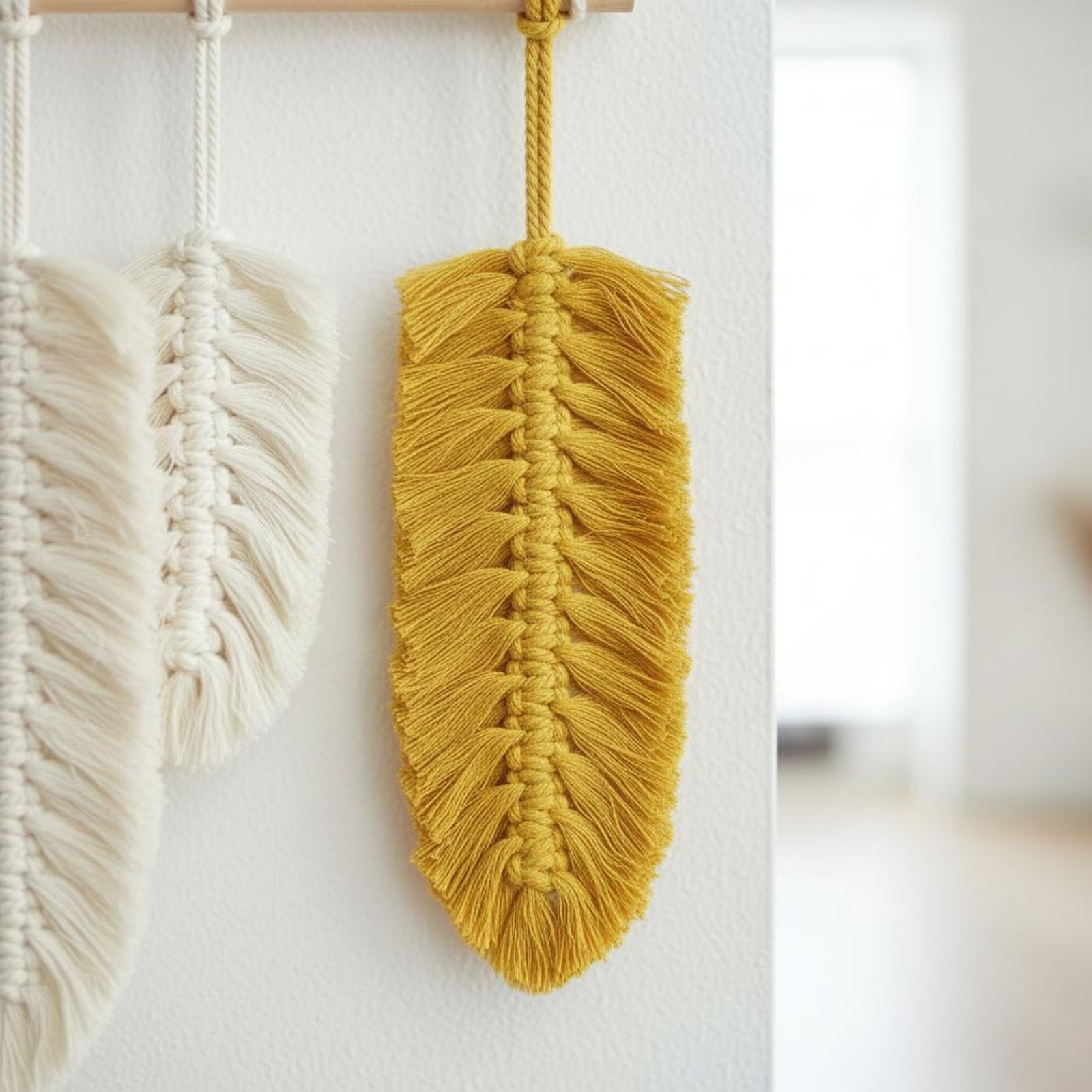 Macrame Feather Wall Hanging H - Macrame Wall Hanging 리뷰 및 가격