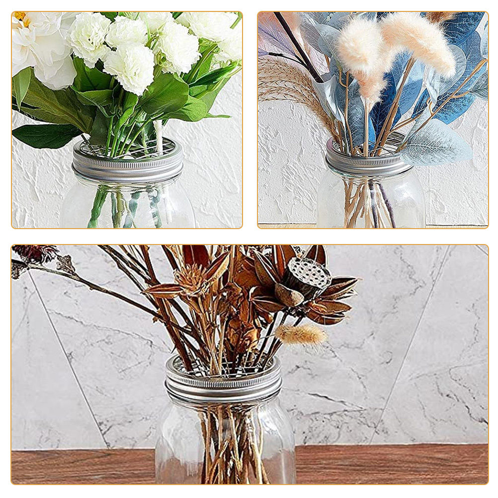 10Pcs Stainless Steel Jar Flow - Home Decor Vase With Flowers 리뷰 및 가격