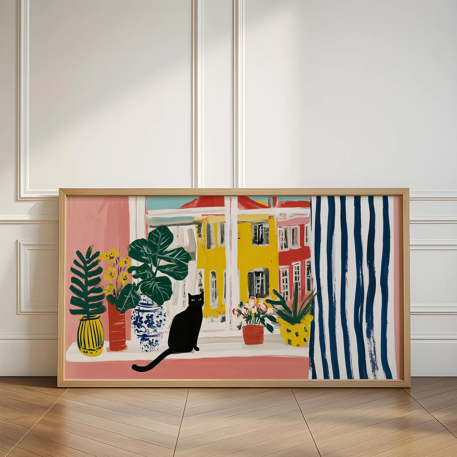 Matisse Series Abstract Black  - Home Decor Vase With Flowers 리뷰 및 가격