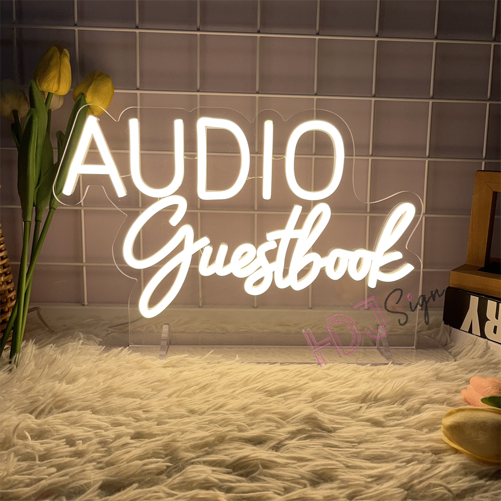 VIDEO Guestbook Audio Neon Sig - Home Decor Nearby 리뷰 및 가격