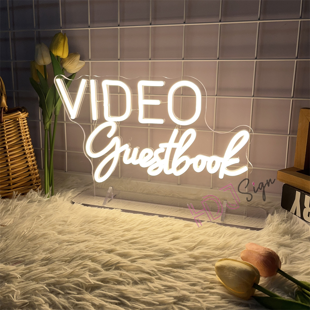 VIDEO Guestbook Audio Neon Sig - Home Decor Nearby 리뷰 및 가격