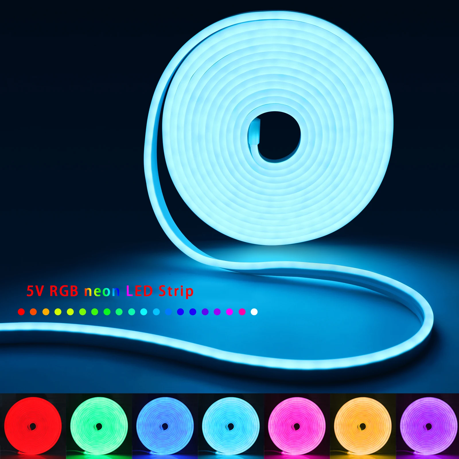 1-5m RGB LED Neon Strip Light  - Home Decor Lighting 리뷰 및 가격